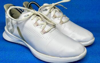 “FootJoy Womens Fuel Golf Shoes-White/Light Pink”