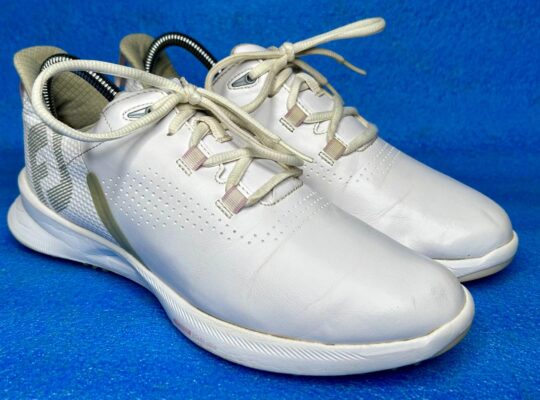 “FootJoy Womens Fuel Golf Shoes-White/Light Pink”