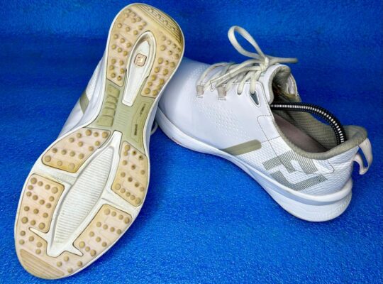 “FootJoy Womens Fuel Golf Shoes-White/Light Pink”